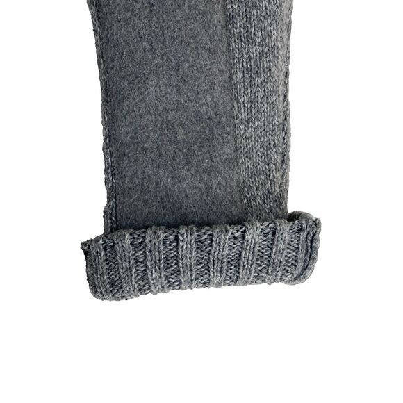 Zero Degrees Mens M Wool Shawl Collar Cardigan Sweater Gray Preppy Academia - Picture 15 of 16